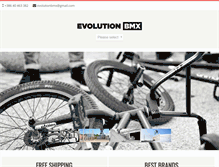 Tablet Screenshot of evolution-bmx.com